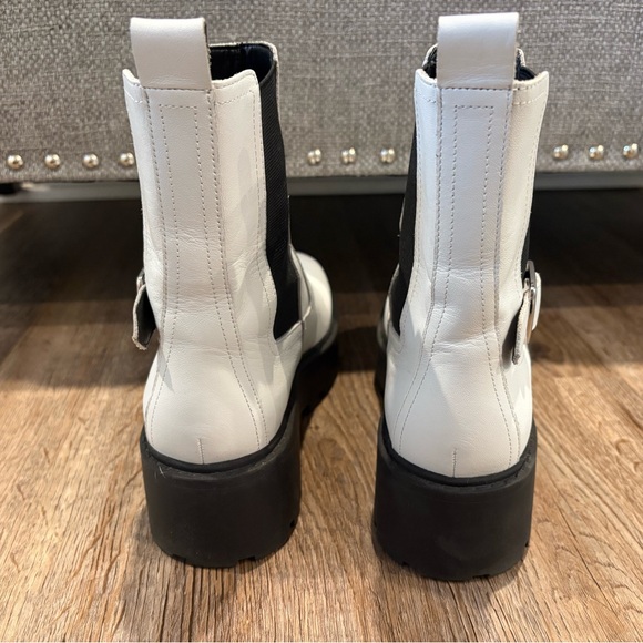 Mark Fisher dacilla White and Black Platform Ankle Boots - Picture 3 of 6